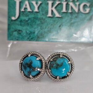 Jay King Turquoise Kingman Sterling Silver earrings